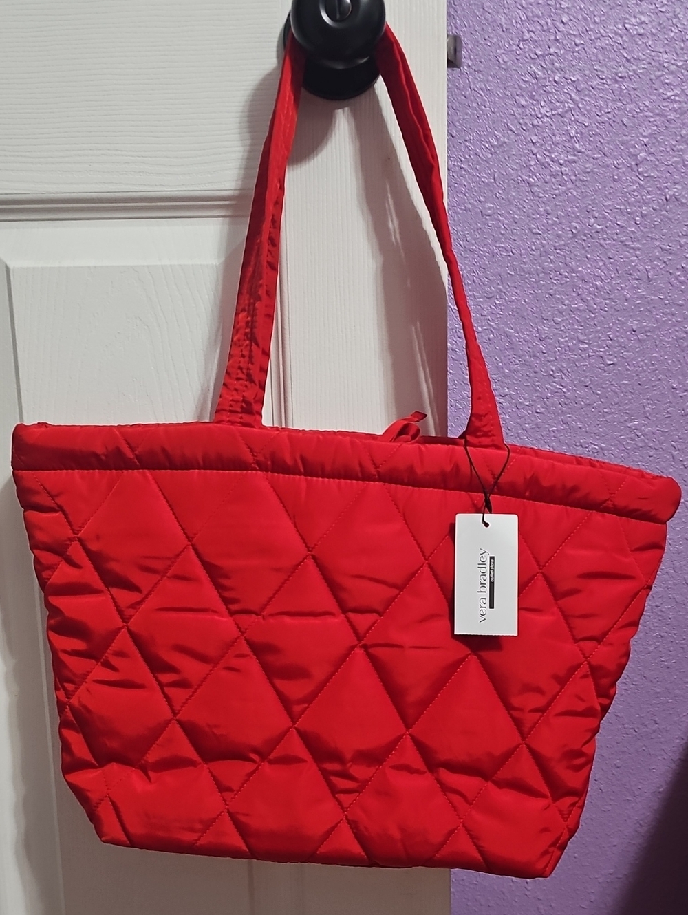 Vera Bradley Quilted Red Tote